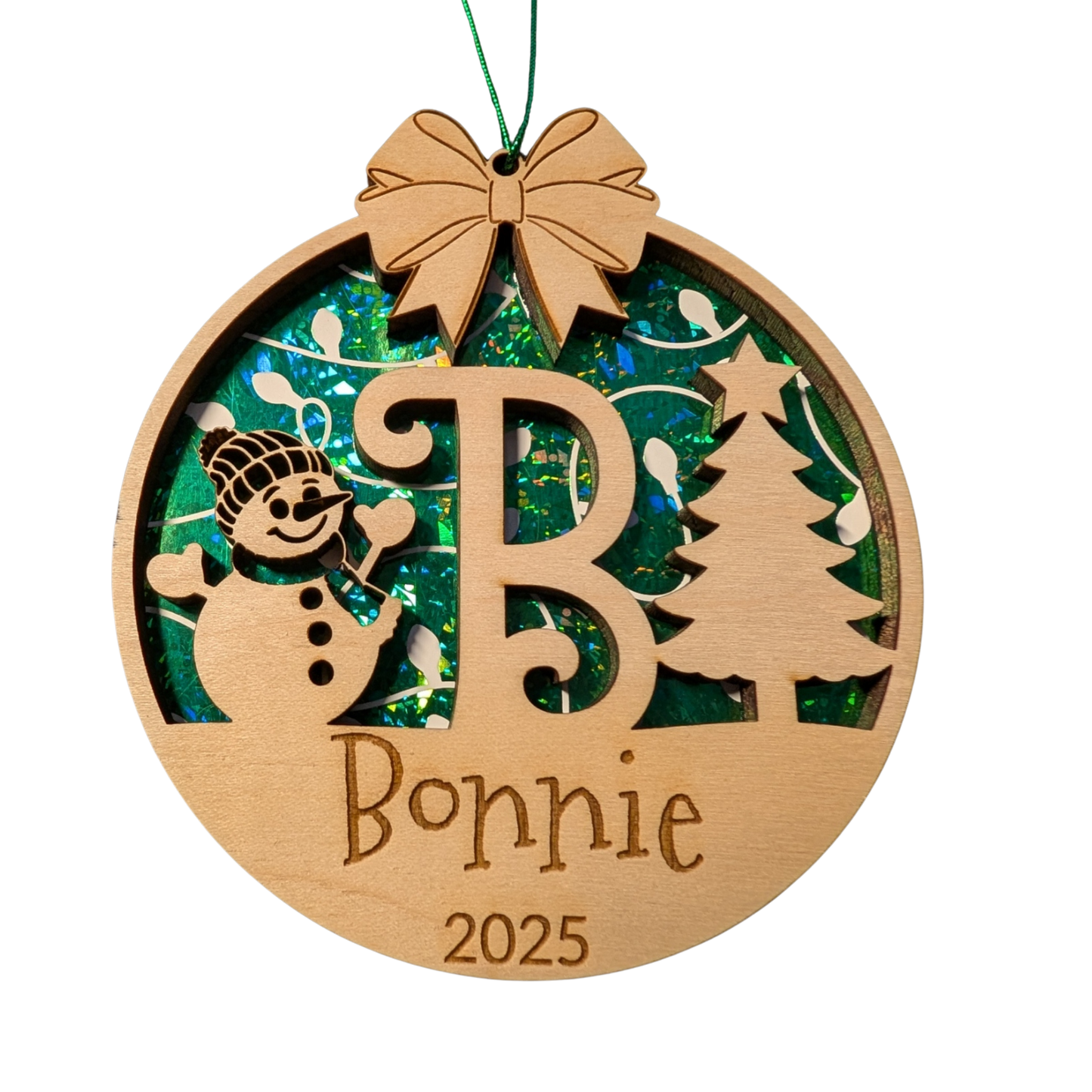 A-Z Initial Christmas Ornaments