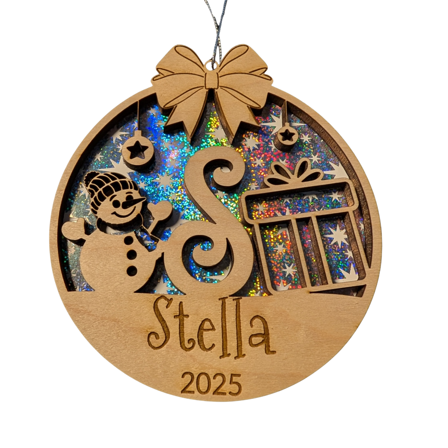 A-Z Initial Christmas Ornaments