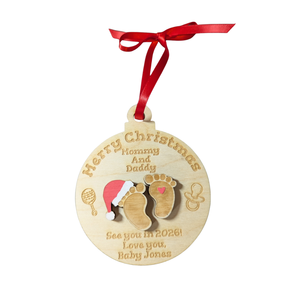 Baby Arrival next year ornament