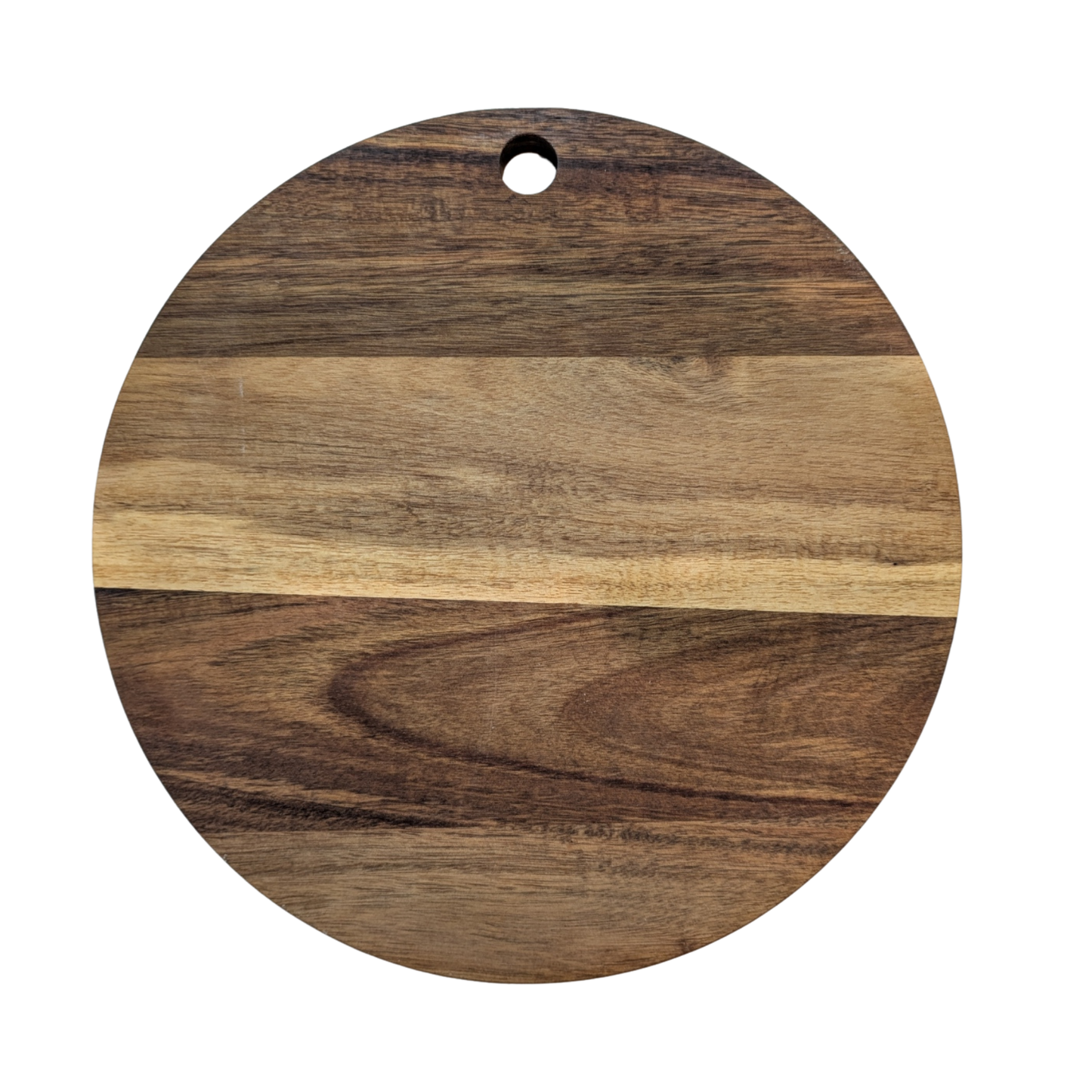 11.7″ Round Acacia Cutting Board – Custom Engraved