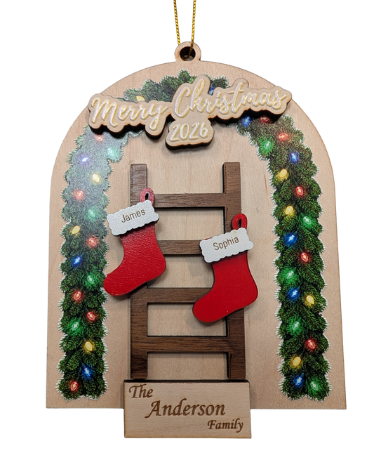 Personalized Family Stocking Ornament