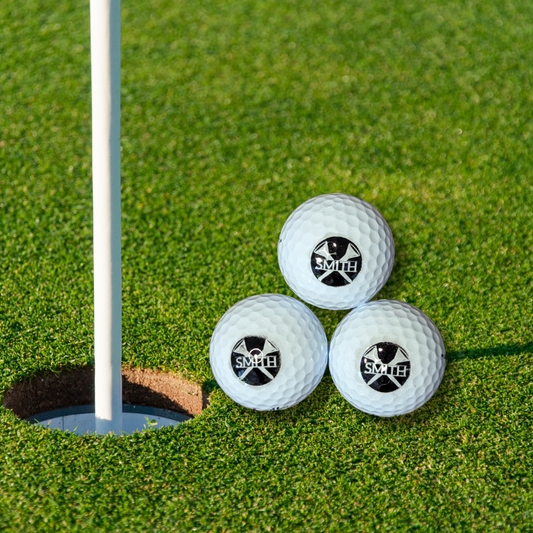Personalized Stamped Golf Balls 3 Pack