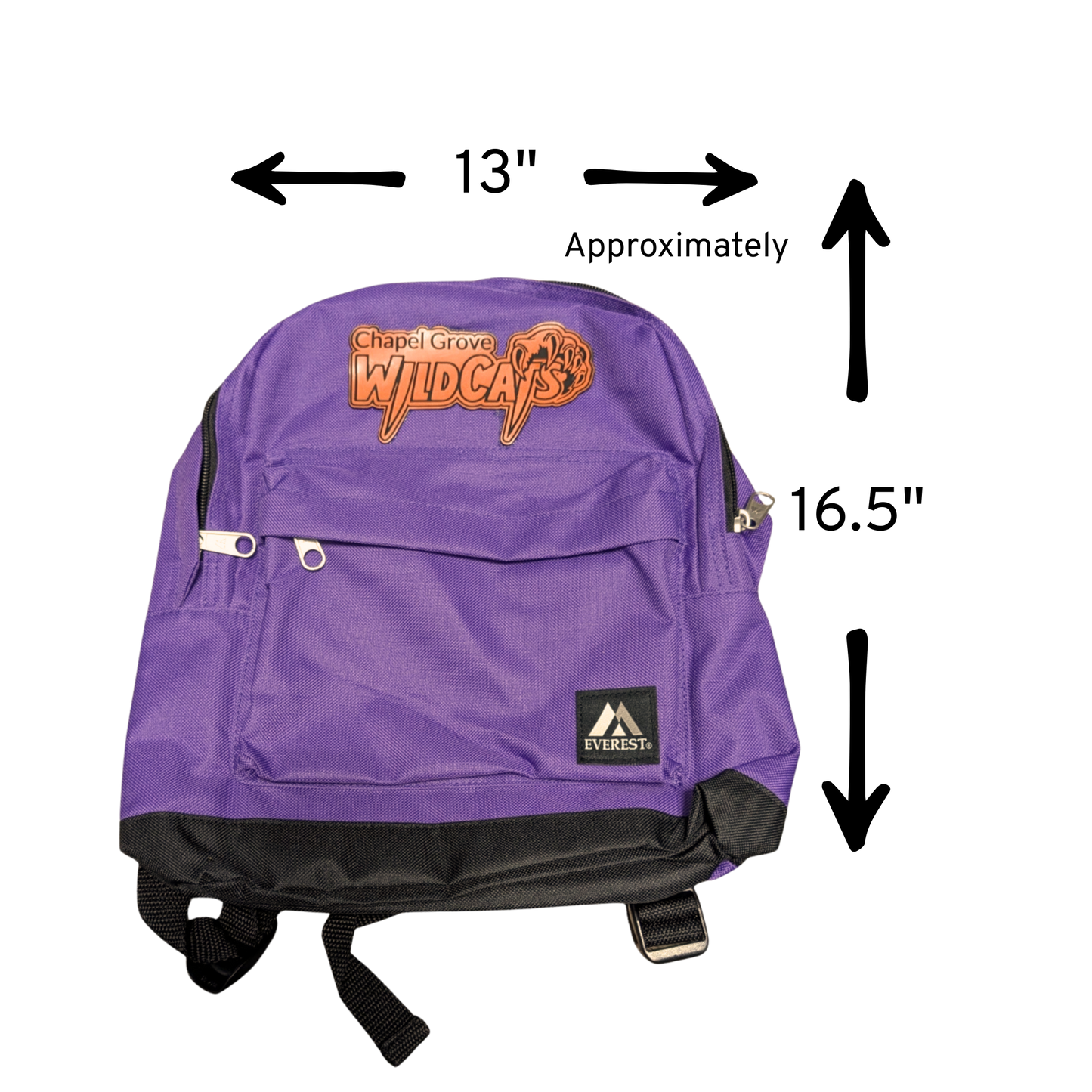 Chapel Grove Wildcats Backpack – Purple Everest Classic Large