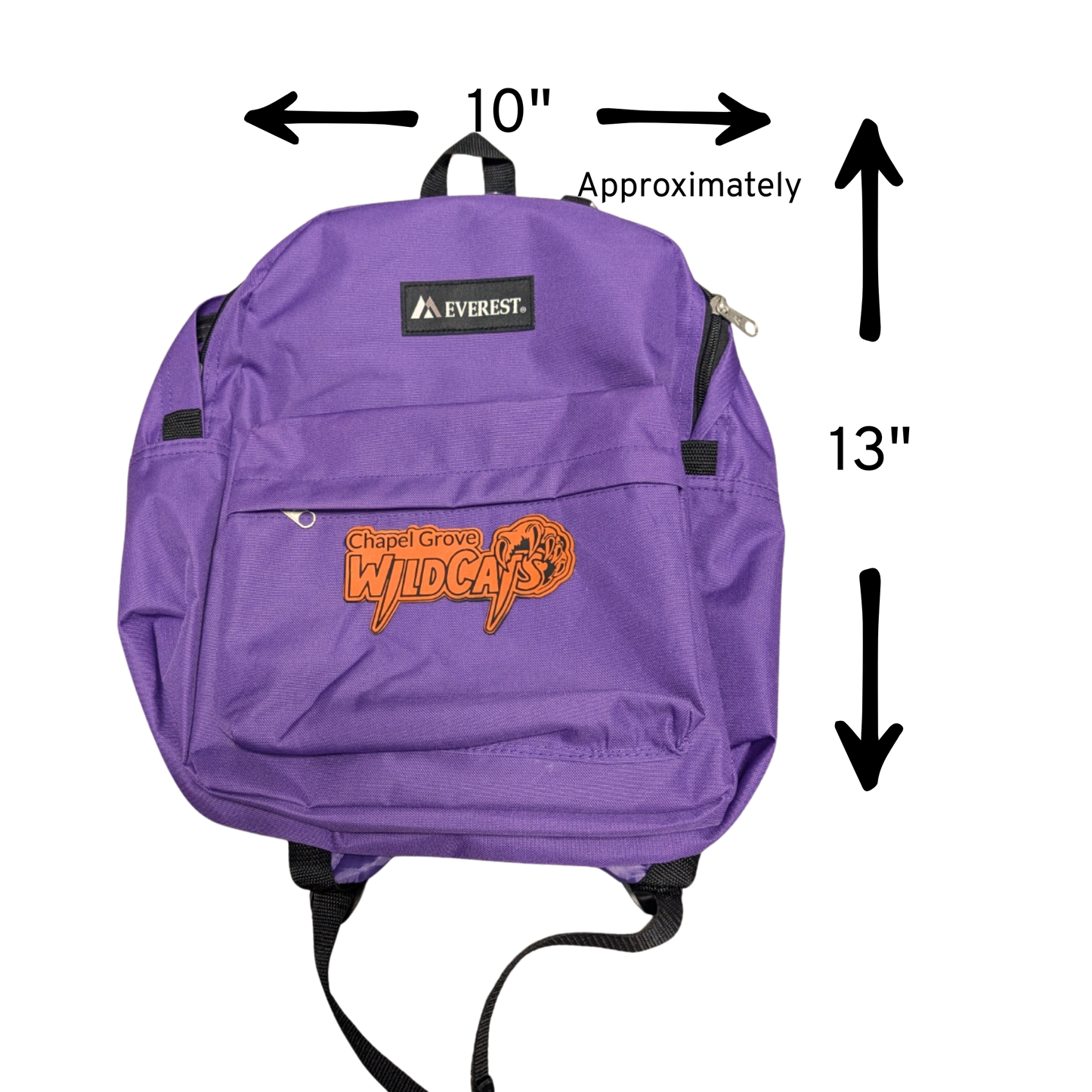 Chapel Grove Wildcats Small Backpack β Purple Everest Classic