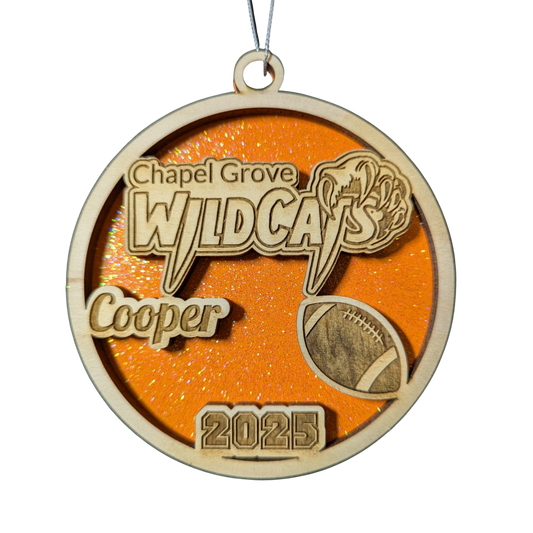 Wildcats Ornament – Personalized School Spirit Keepsake