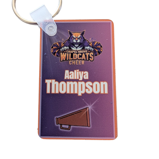 Chapel Grove Wildcats Personalized Keychain