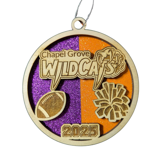 Wildcats Ornament – Personalized School Spirit Keepsake