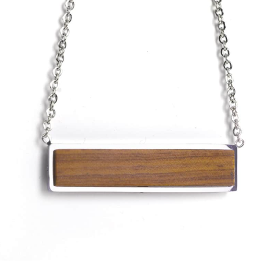 Horizontal Bar Necklace (engraved) - $36