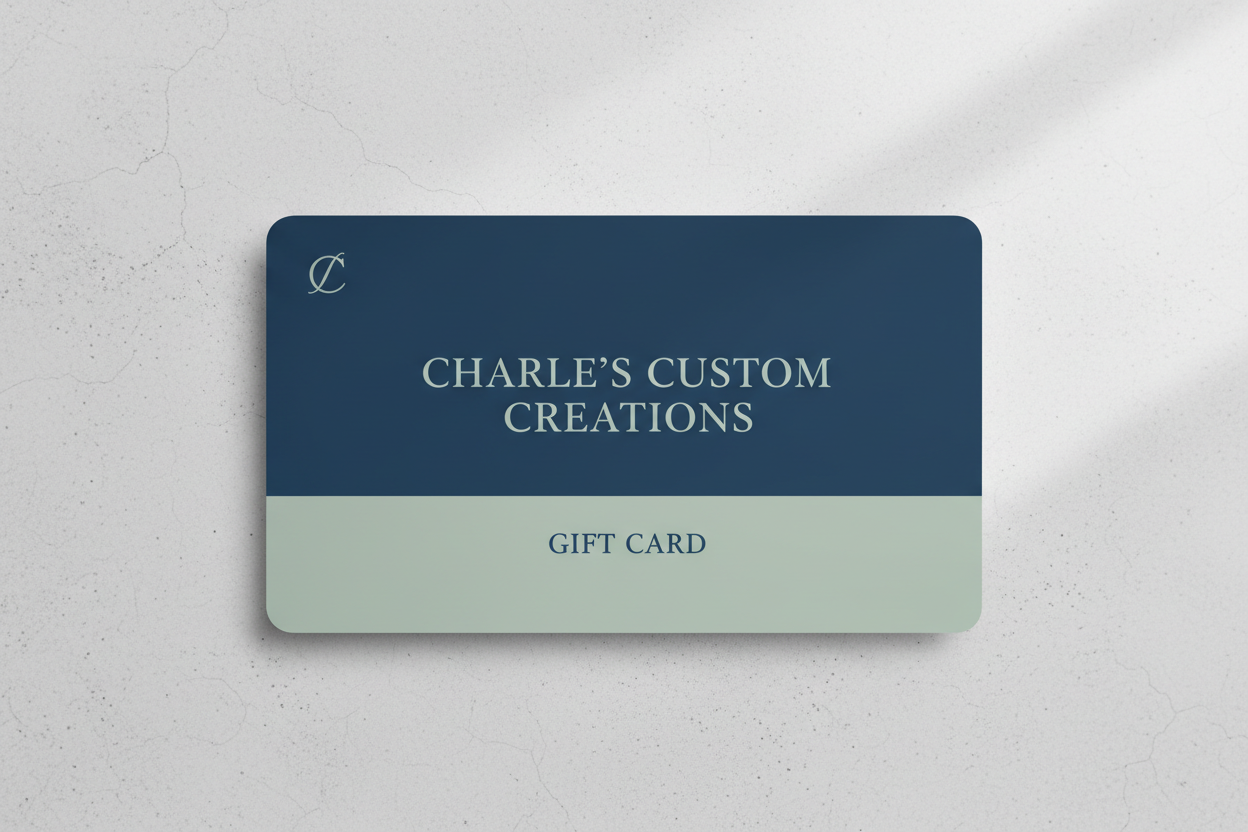 Gift Card Design with Brand Colors