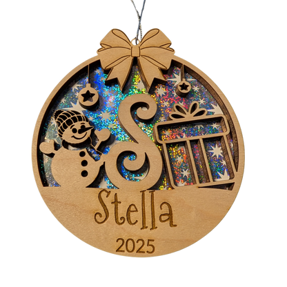 A-Z Initial Christmas Ornaments
