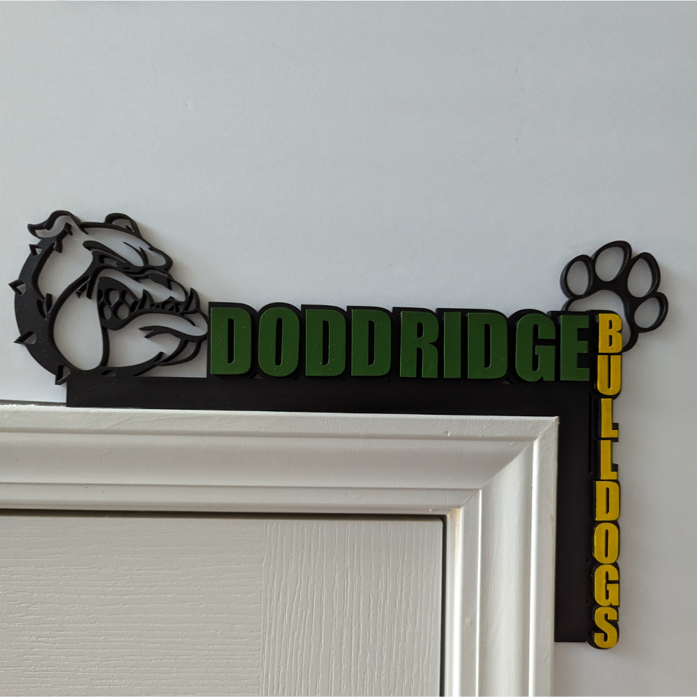 Bulldog Door Corner Decor