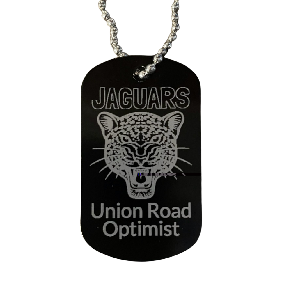 Jaguars Photo Aluminum Military Dog Tag Black