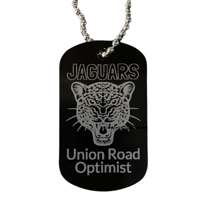 Jaguars Photo Aluminum Military Dog Tag Black