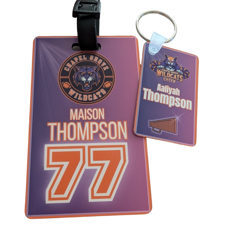 🔥 Wildcats Starter Set — Bag Tag + Keychain