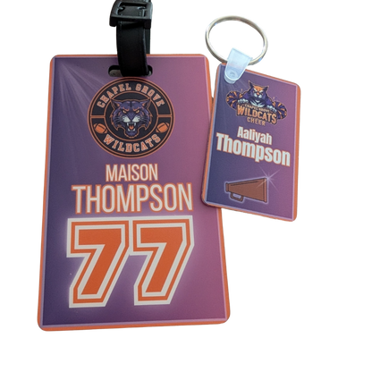 🔥 Wildcats Starter Set — Bag Tag + Keychain
