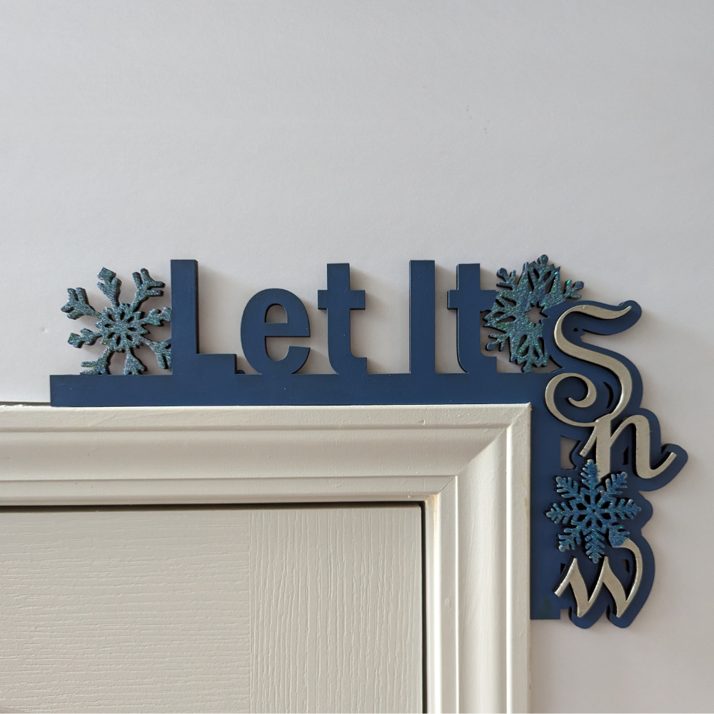 Let It Snow Home Door Corner Decor