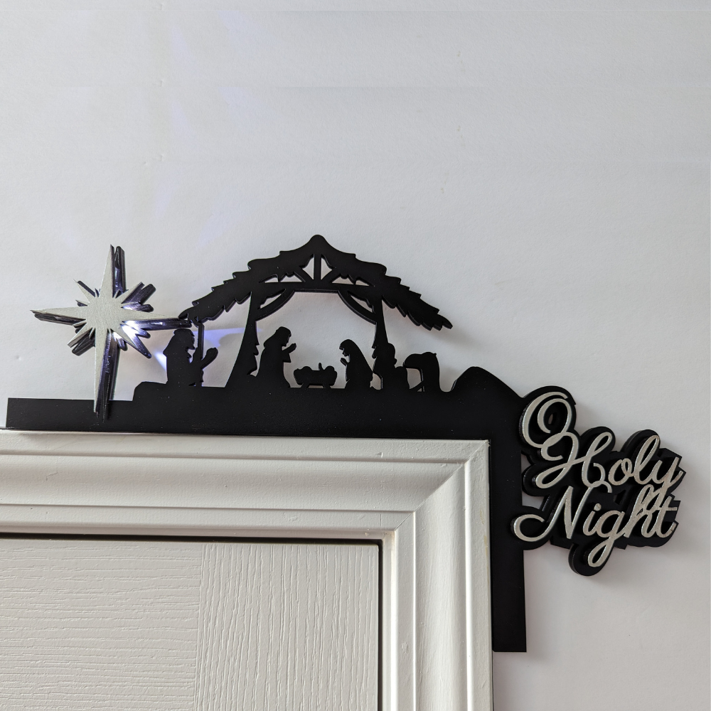 O Holy Night Door Corner Decor