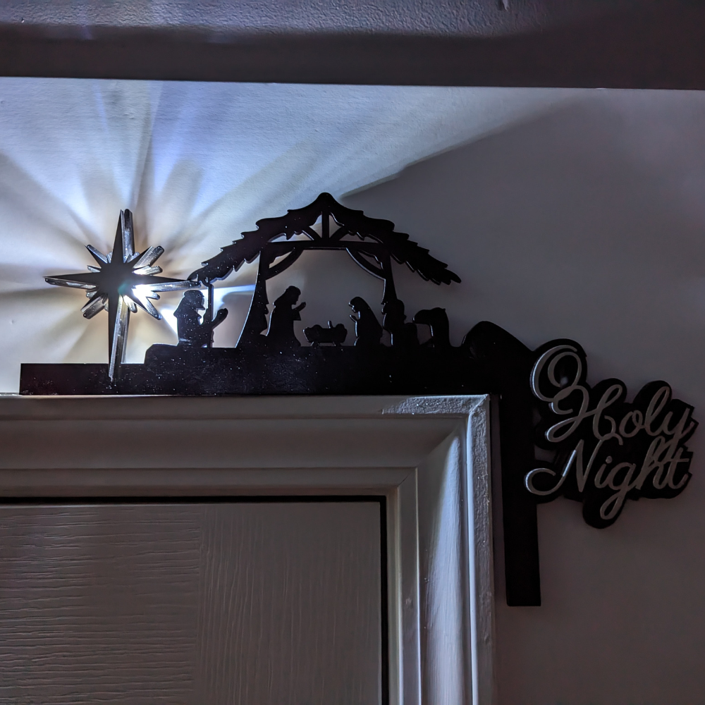 O Holy Night Door Corner Decor