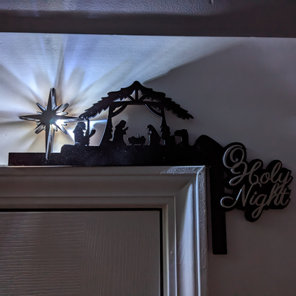 O Holy Night Door Corner Decor