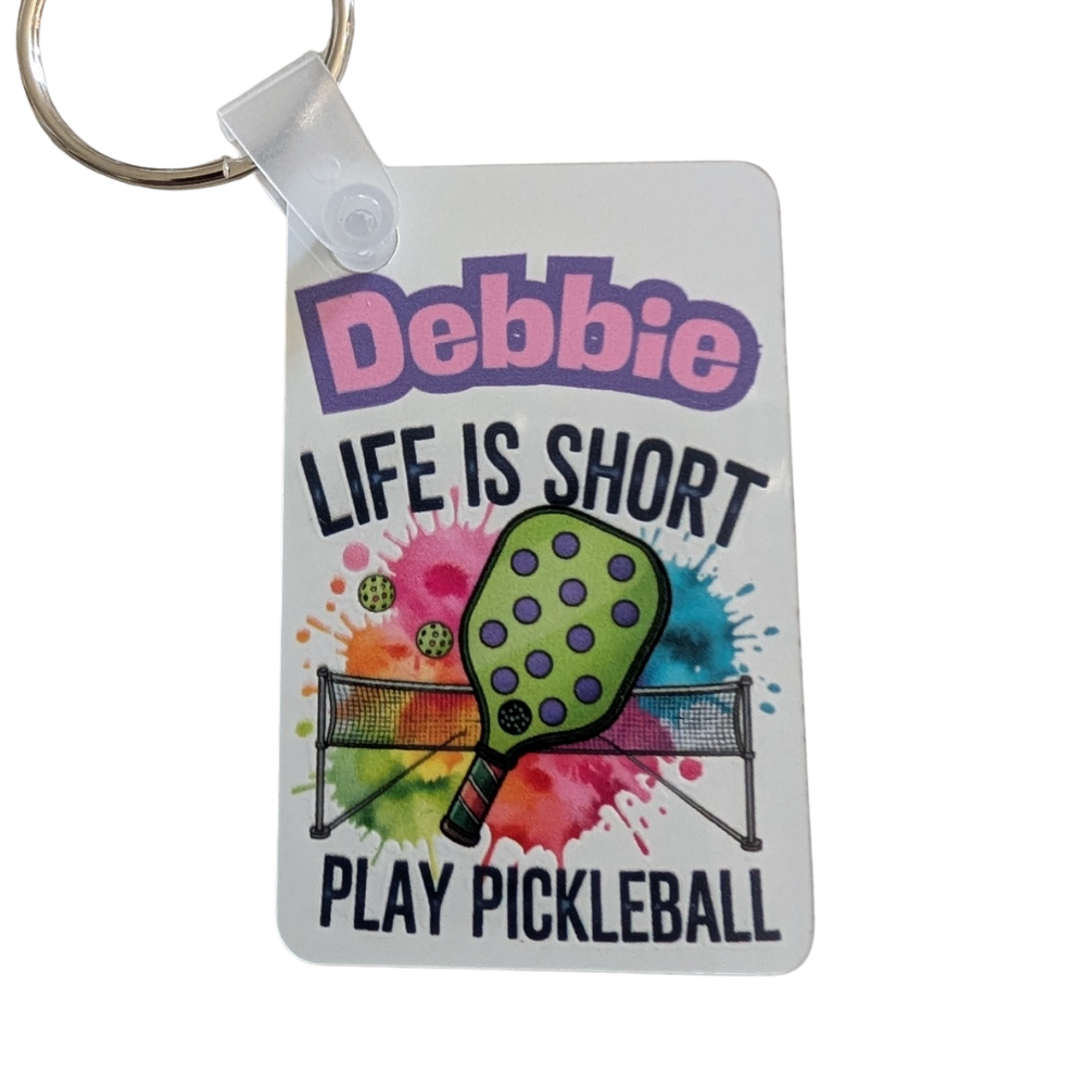 Pickleball Personalized Keychain