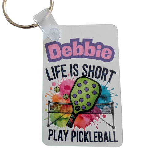 Pickleball Personalized Keychain