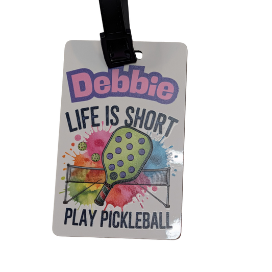 Personalized Bag Tag | Custom Name Tag | Pickleball — Charles' Custom Creations
