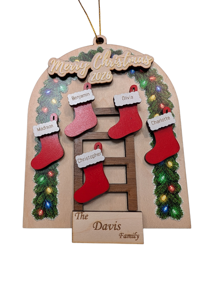 Personalized Family Stocking Ornament