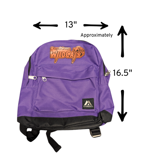Chapel Grove Wildcats Backpack – Purple Everest Classic Large