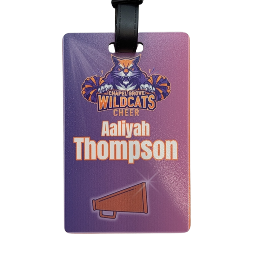 Chapel Grove Wildcats Personalized Bag Tag