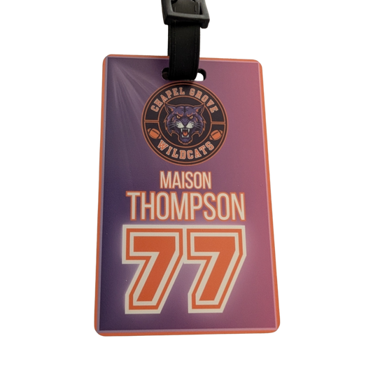 Chapel Grove Wildcats Personalized Bag Tag