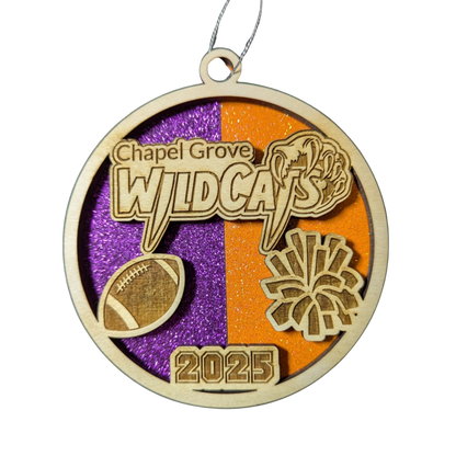 Wildcats Ornament – Personalized School Spirit Keepsake