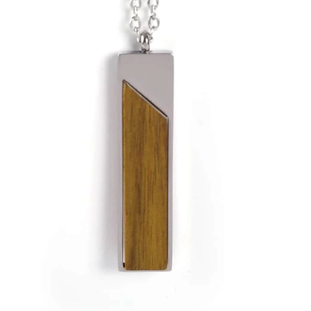Vertical Bar Necklace (engraved) - $36