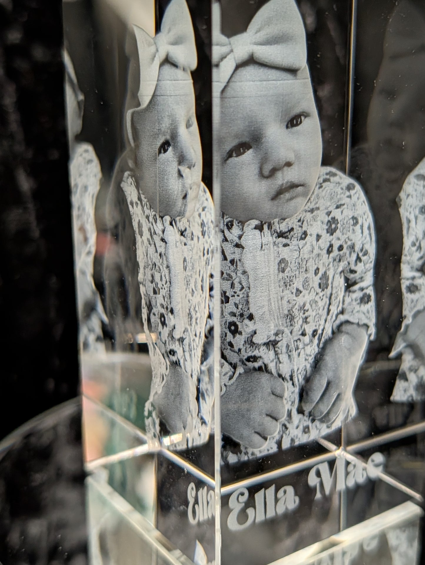 3D Crystal Photo Engraving – Medium Rectangle