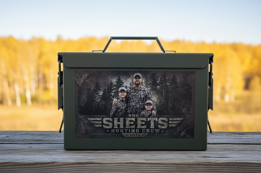 Personalized Father's Day Ammo Box – Custom Outdoor Keepsake Gift