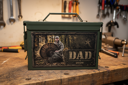 Personalized Father's Day Ammo Box – Custom Outdoor Keepsake Gift